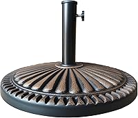 Vista 1 de T&Jero Base redonda de 40 libras para exteriores, color bronce