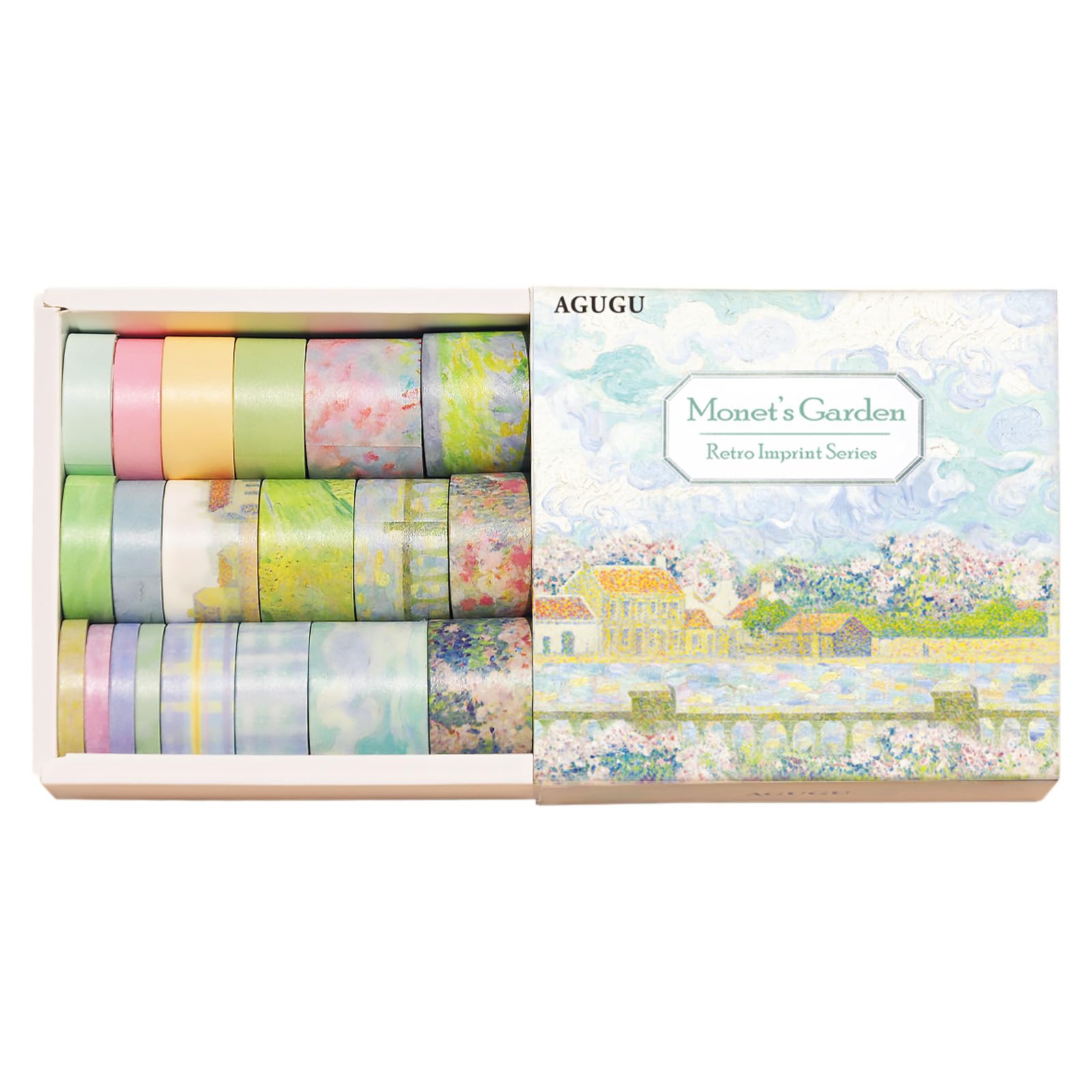 Bailinks Vintage Washi Tape Set for Scrapbooking,20 Rolls Decorative Masking Tape Multi-pattern Scrapbook Tape Stickers for DIY Crafts Bullet Journals Planners,Gift Wrapping Decoration