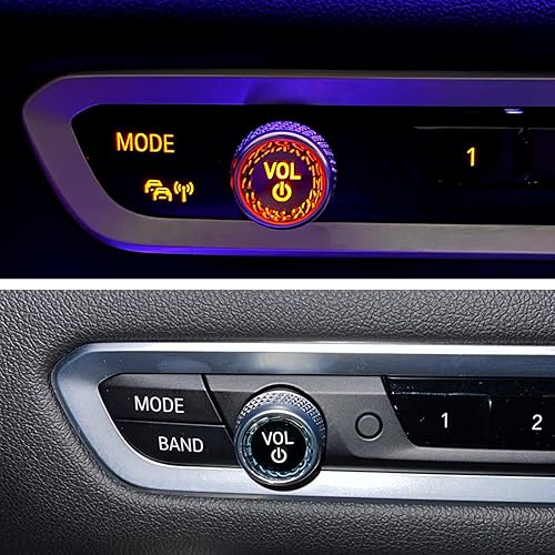 Miniatura 5 de Jaronx Compatible con la cubierta de botón de volumen de cristal BMW, repuesto de botón de volumen de cristal compatible con BMW 3 4 8 X5 X6 X7