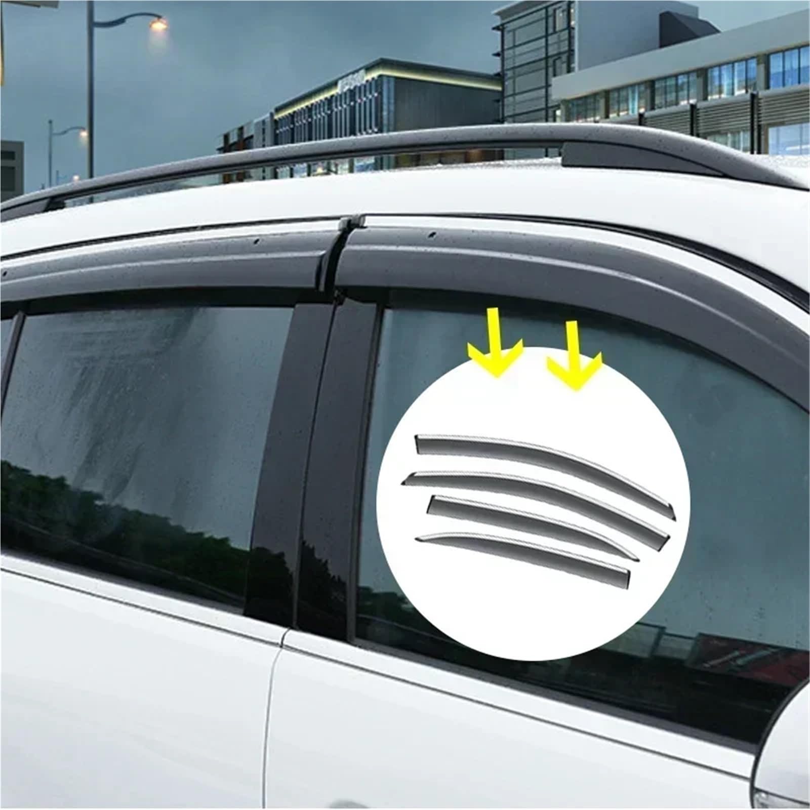 osłona Car Wind Deflector Pasuje do Isuzu D-max Dmax D Max RG01 2020 2021 2022 2023 2024 Osłona szyby samochodowej przeciwsłoneczna i przeciwdeszczowa