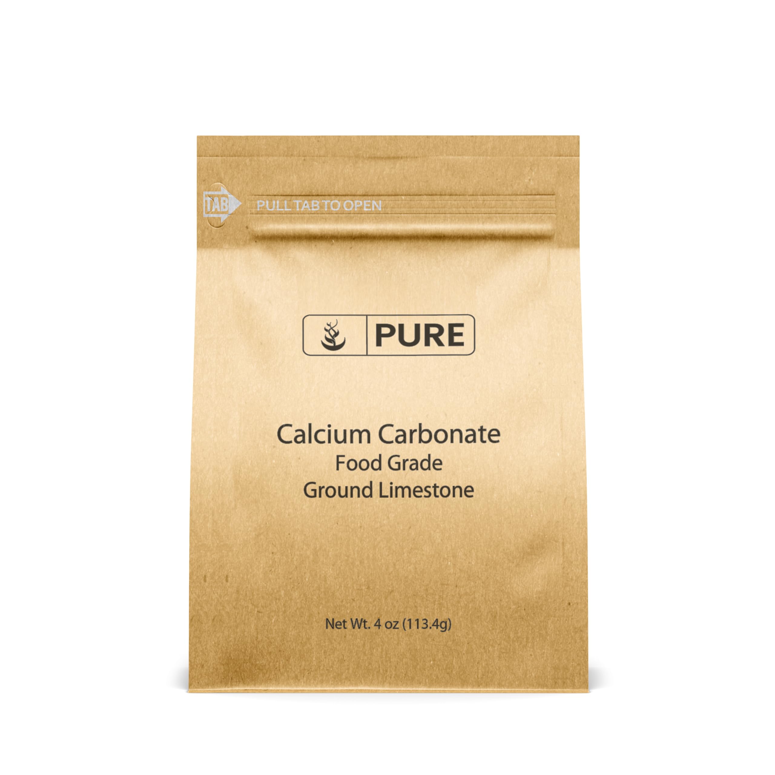 Pure Original Ingredients, Calcium Carbonate, 4 Oz 4 Ounce (Pack of 1)