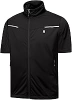 Vista 13 de Little Donkey Andy Chalecos ligeros Softshell para hombre, chaquetas de manga corta para golf, senderismo, correr