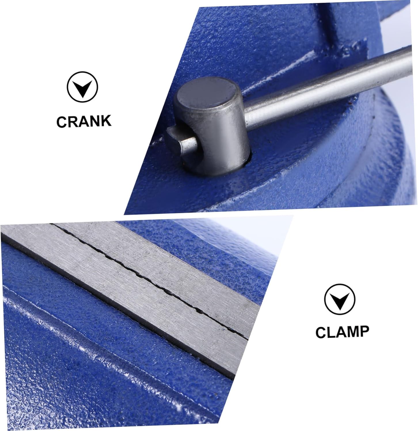 Lurrose Heavy Duty Steel Bench Vise for Woodworking and DIY Craft Projects Portable Flat Table Clamp for Jewelry Plastic Light Cast Iron Workbench Tool