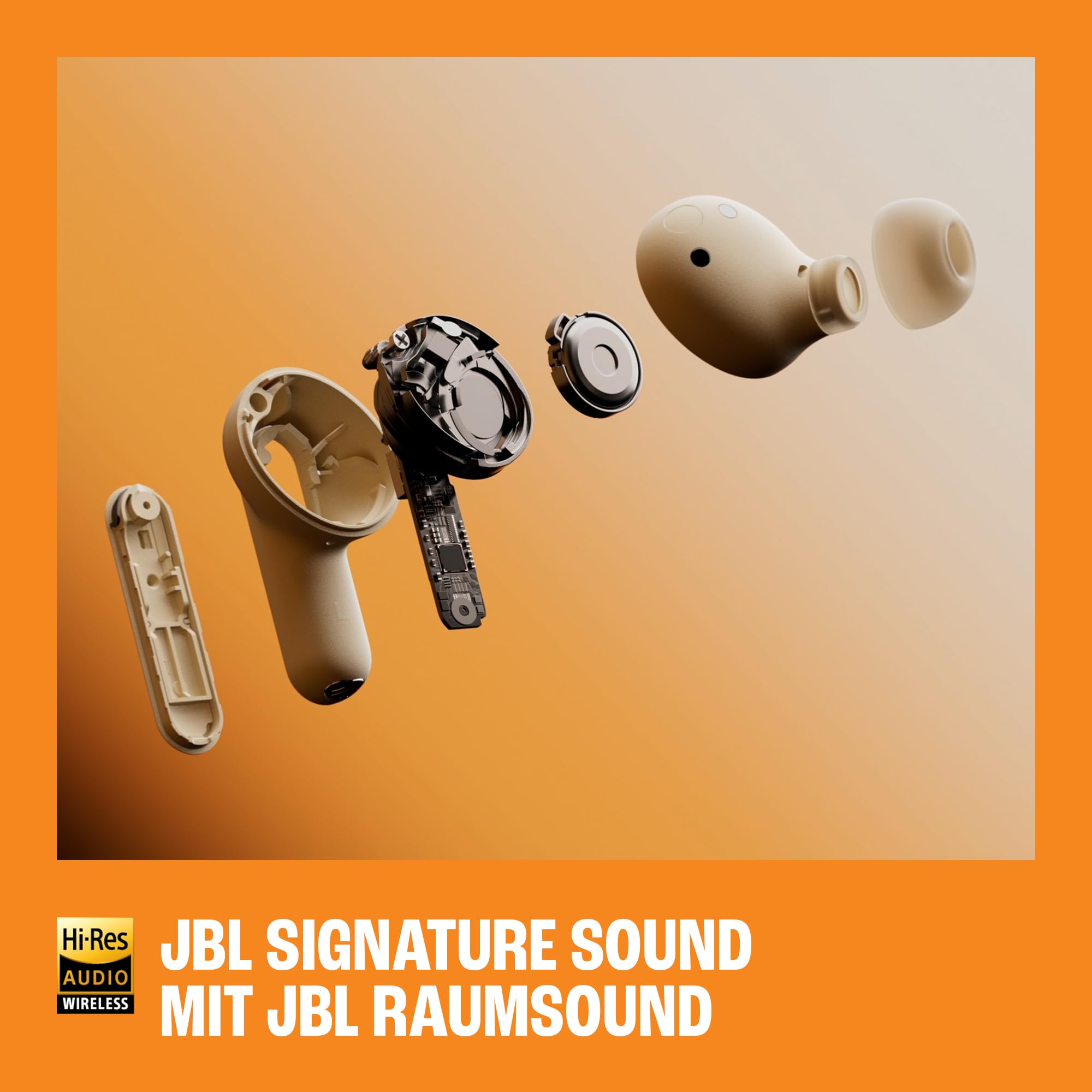 JBL Live Beam 4, Kabellose Noise-Cancelling-Ohrhörer, Grün | Hi-Res Audio, Smart Charging Case, Bluetooth 6.0, 40 Stunden Akkulaufzeit, IP55 Wasserdicht, JBL Signature‑ und Spatial Sound