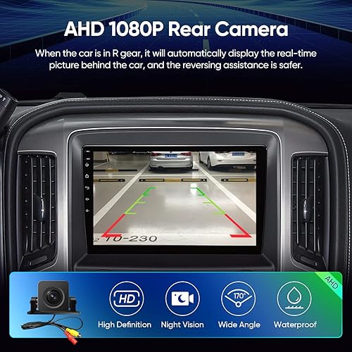 Miniatura 7 de 10 pulgadas para Chevrolet Silverado GMC Sierra 2014-2018 (excepto 2015) Android 10.0 estéreo de coche (3RAM+32ROM) Auto Carplay 8Core QLED pantalla