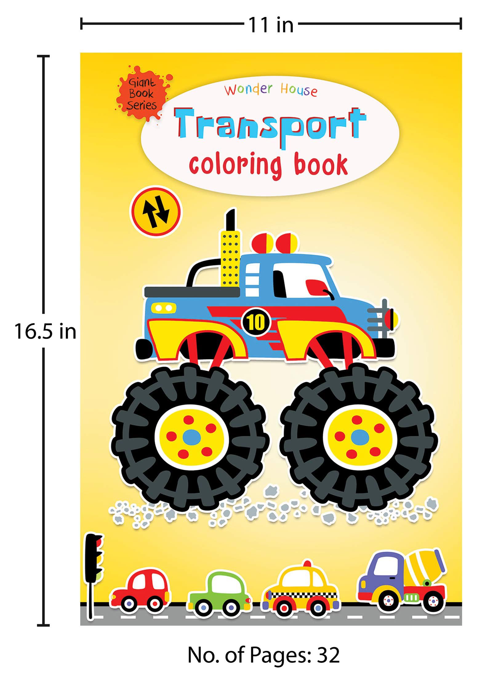 Transport Colouring Book (Giant Book Series): Jumbo Sized Colouring Books 1