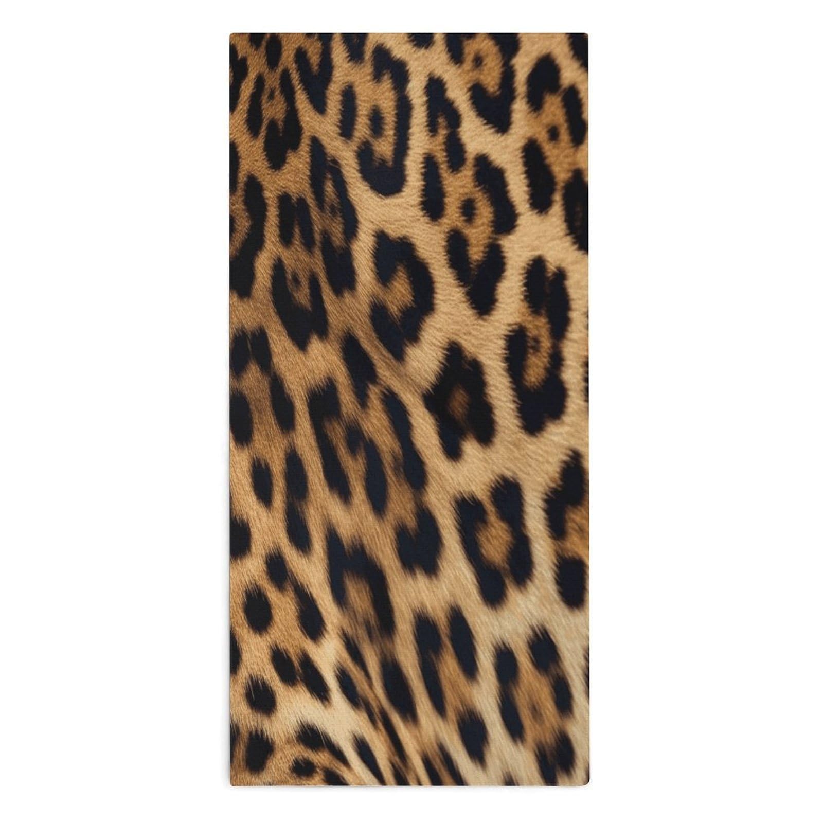 YUXBVKRS Rough Leopard Print Hand Towels for Bathroom 14x29 Inch