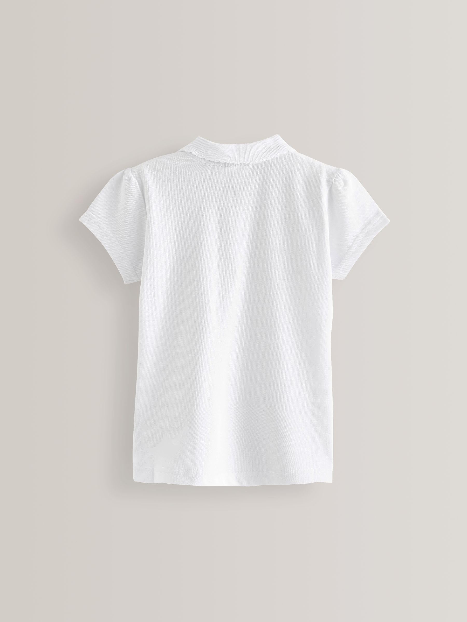 NEXT Fille Polo zippé, Lot de 2 Blanc 10 Ans