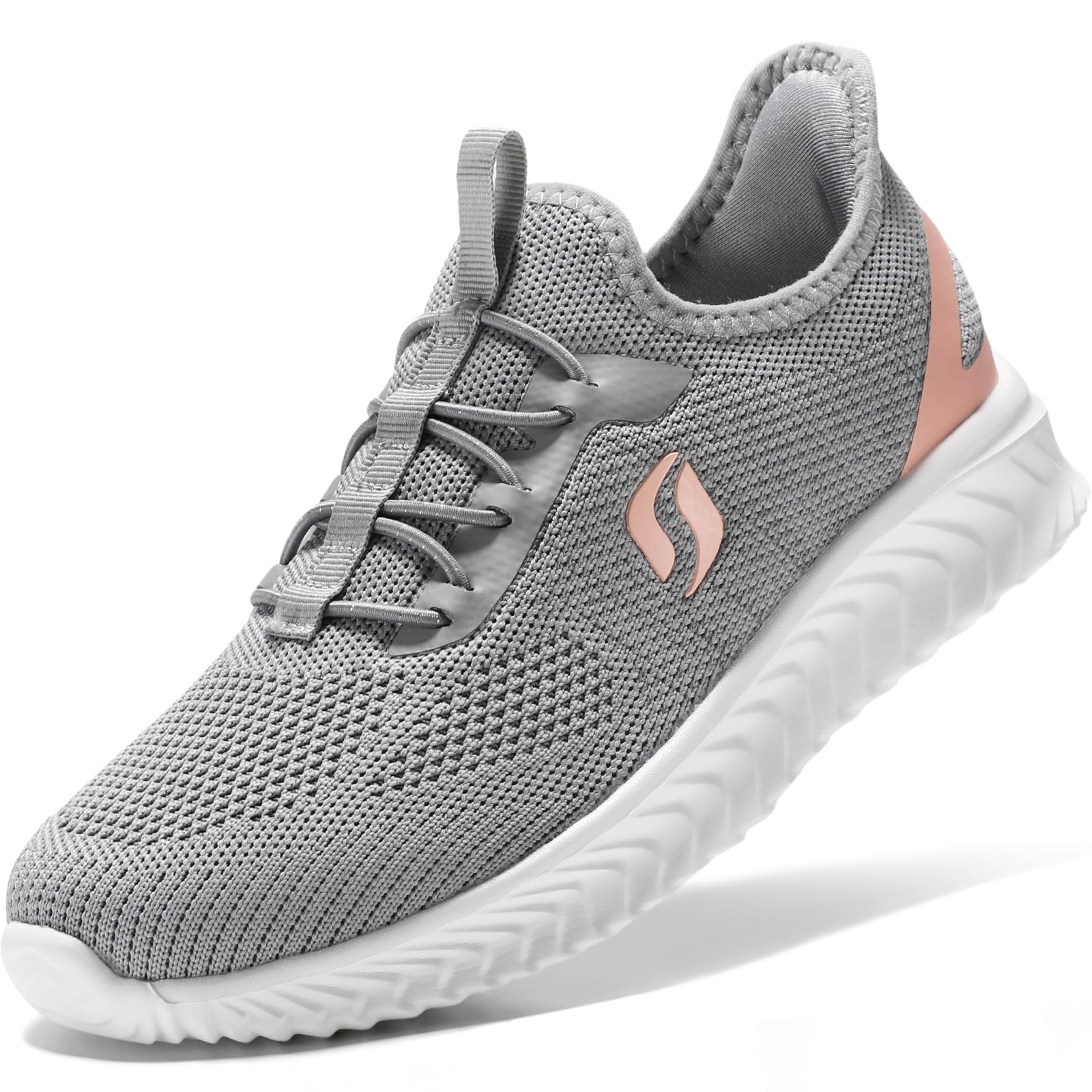 STQWalking Shoes Women Wide Toe Box Slip on Sneakers with Maternity