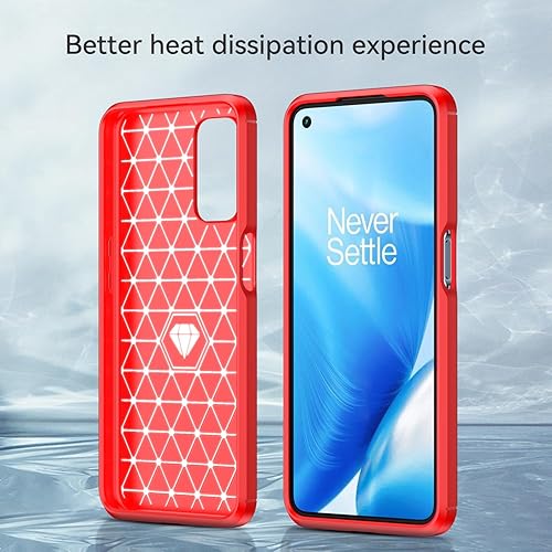 Miniatura 5 de Funda para teléfono OnePlus Nord N200 5G, a prueba de golpes, resistente a los arañazos, TPU suave, para OnePlus Nord N200 5G funda (rojo)