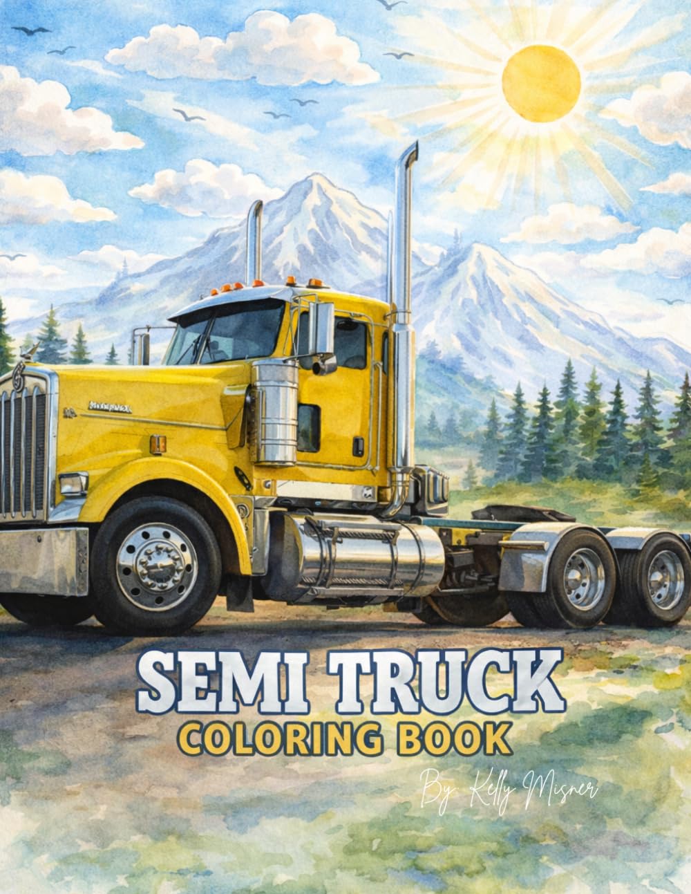 Semi Truck Coloring Book
