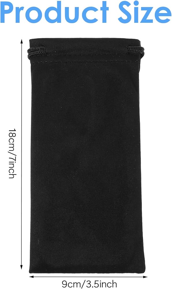 1/20/100/300 Pz/lotto Nero In Microfibra Occhiali Da Sole - Foto 8