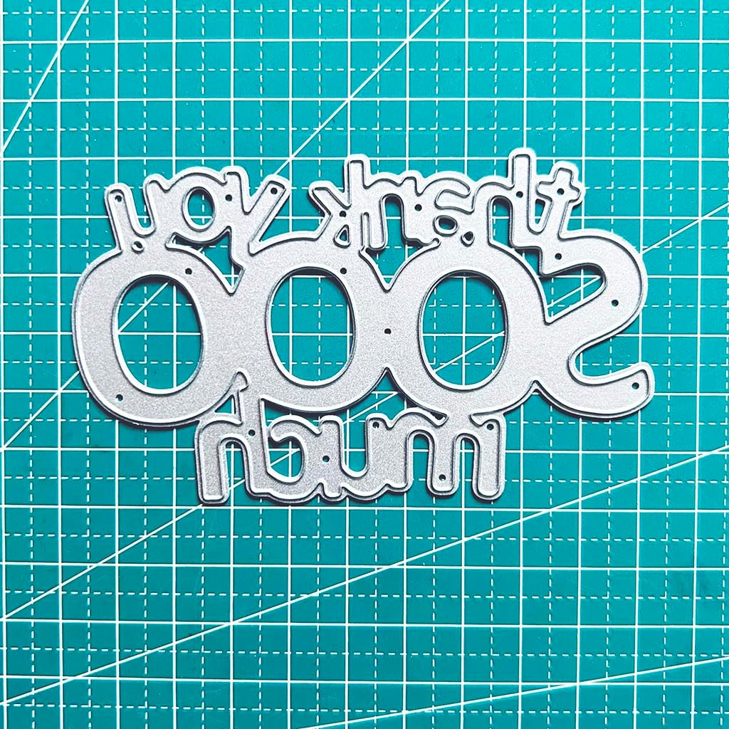 Word Thank You Dies Cuts for Card Making, Thanks Cutting Dies, Metal Die Cutting Mold, Scrapbooking Dies, DIY Etched Embossing Stencil for Craft