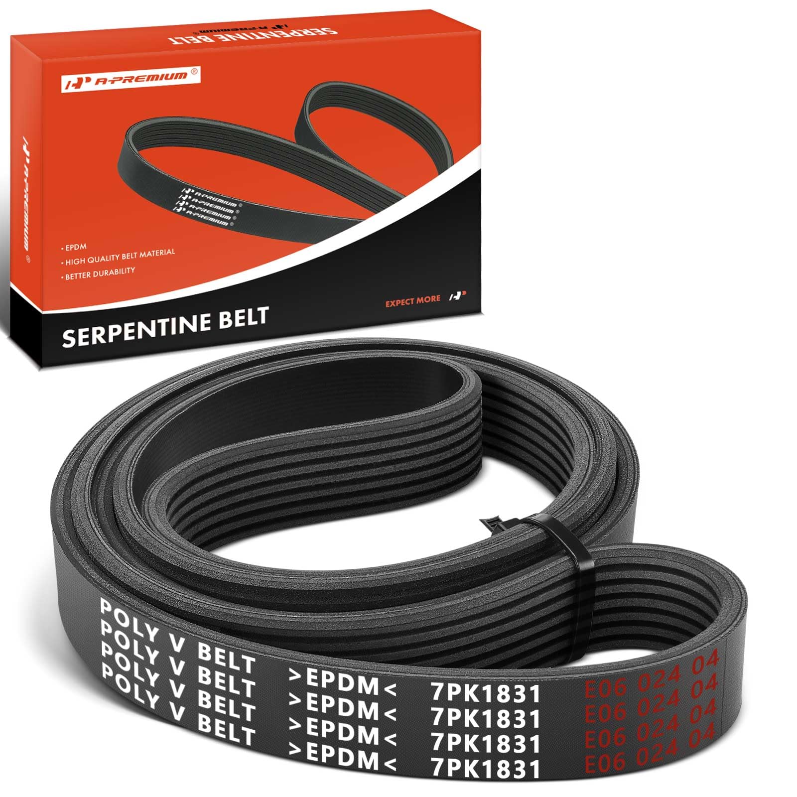 Photo 1 of A-Premium 72.17 Inch 56992R40A01 Engine Serpentine Drive Belt Compatible with Honda Accord 2008 2009 2010 2011 2012, L4 2.4L, Gas Only