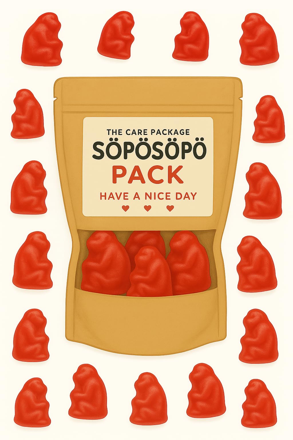 Amazon.com : SÖPÖSÖPÖ Scandinavian Treat Pack – Cheeky Monkey Face