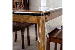 Pioggia: Mantel transparente rectangular de PVC, a prueba de agua y aceite,...