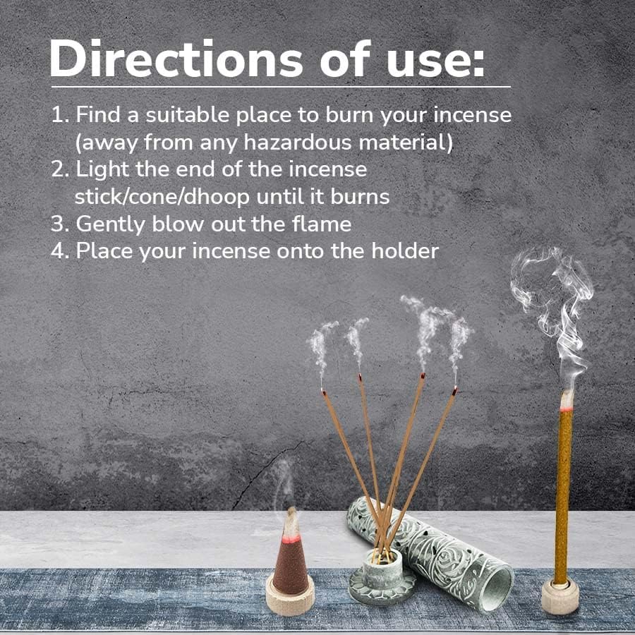 Miniatura 5 de Nirmalaya Paquete combinado de incienso de pachulí 100% orgánico (40 varitas de incienso, 40 conos de incienso, 20 palitos de dhol) (sándalo Mysore)