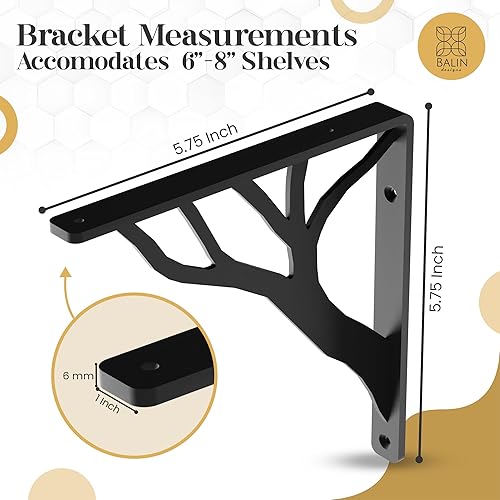 Miniatura 3 de Soporte para estante de árbol (pequeño, negro)