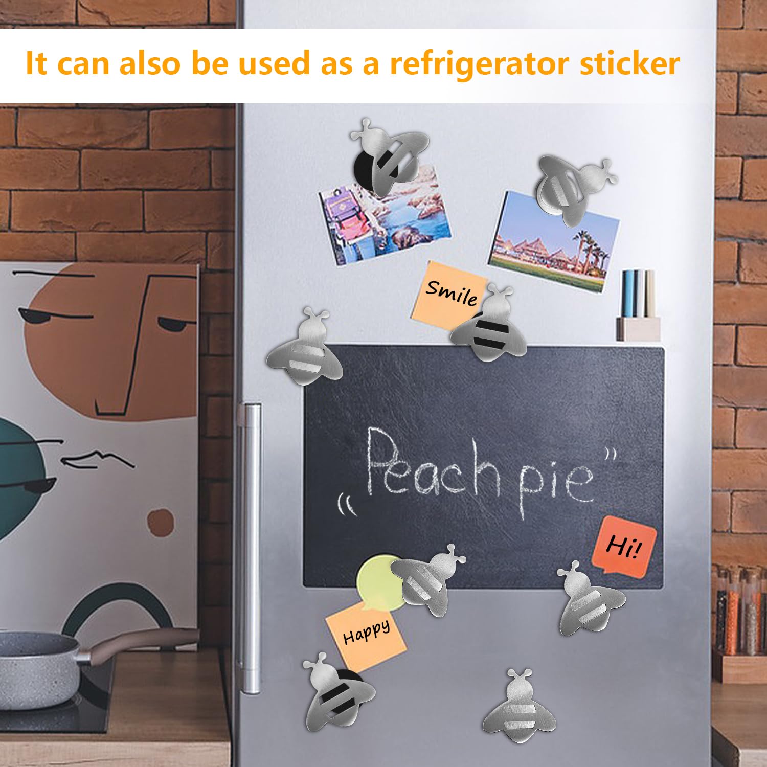 8 Stück Tischdeckenbeschwerer Magnet Smiley - Edelstahl, Für Outdoor Tische, Vorhänge