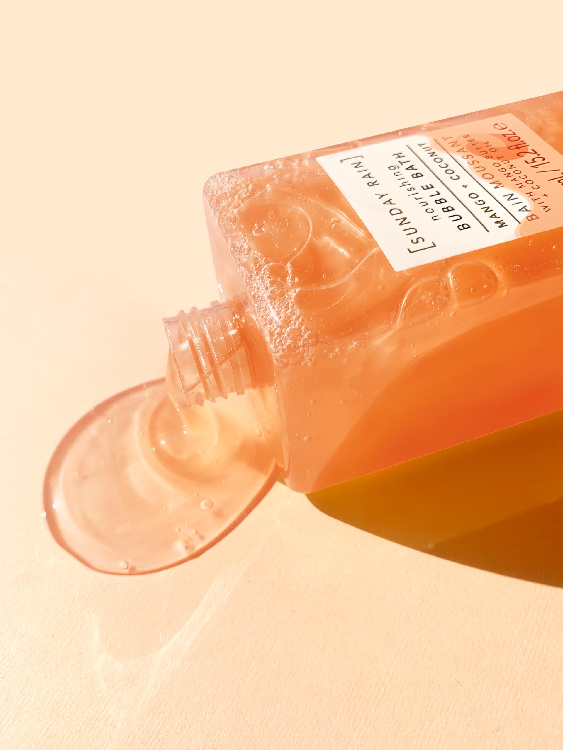 Sunday Rain Nourishing and Uplifting Tropical Bubble Bath, with Mango Butter and Coconut Oil, 650ml, Yellow, 650 ml (Pack of 1) - Image 3