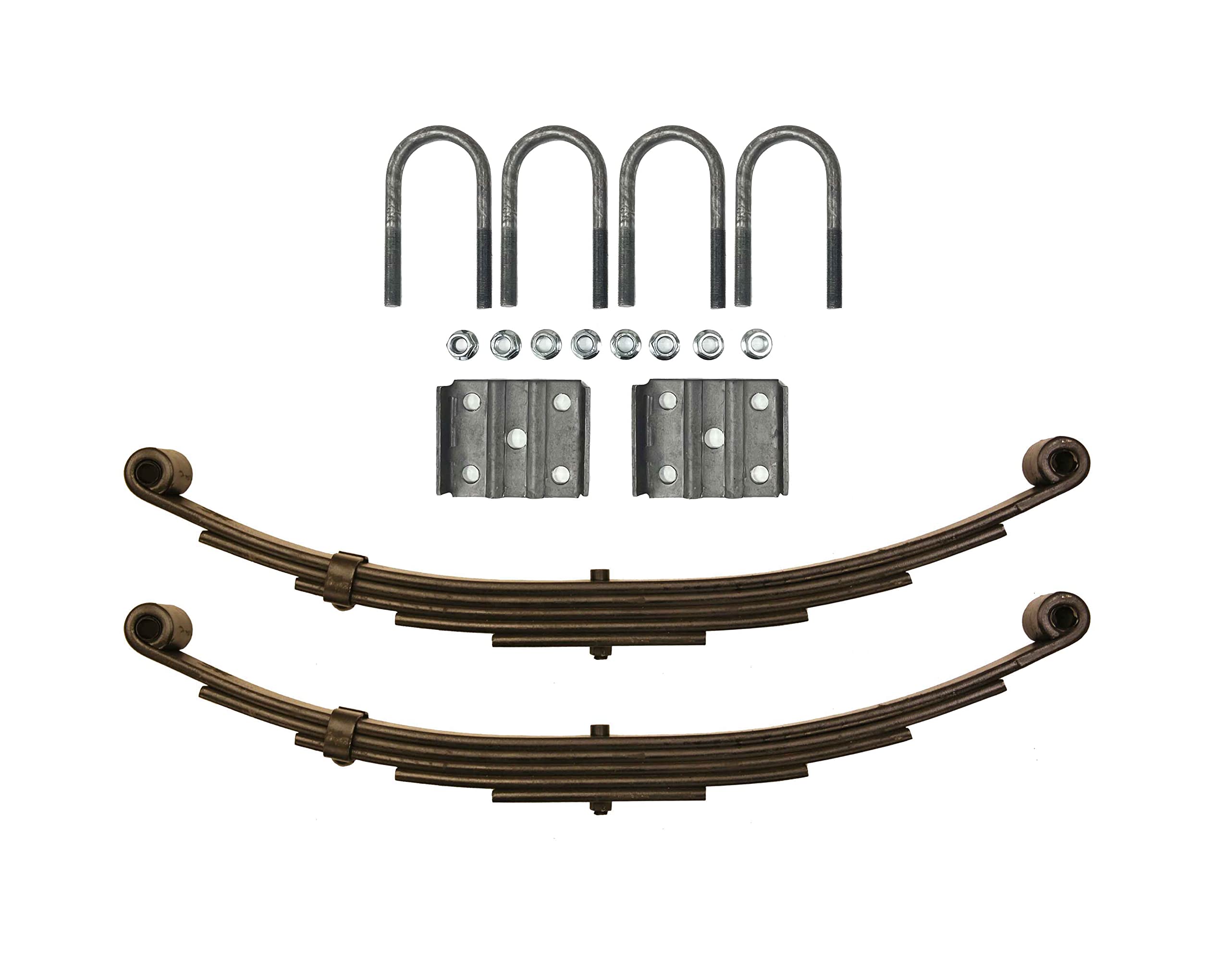 LIBRA 6000# 6K Single Trailer Axle Suspension Kit 3000# Leaf Springs U-Bolt Kit