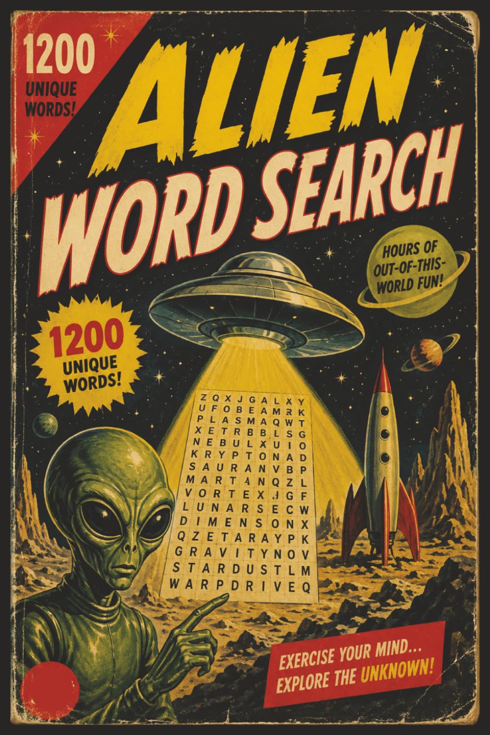 Alien Word Search: Out-of-This-World Puzzles with 1200 Cosmic Words to Find