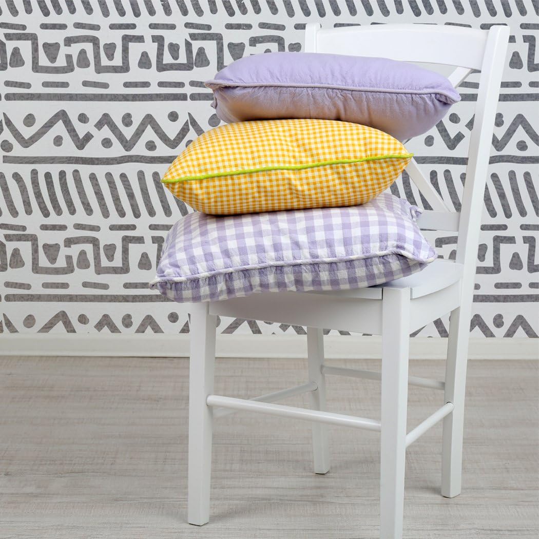 J BOUTIQUE STENCILS Tribal Pattern Allover Wall Stencil Bodokro for a Wallpaper Look