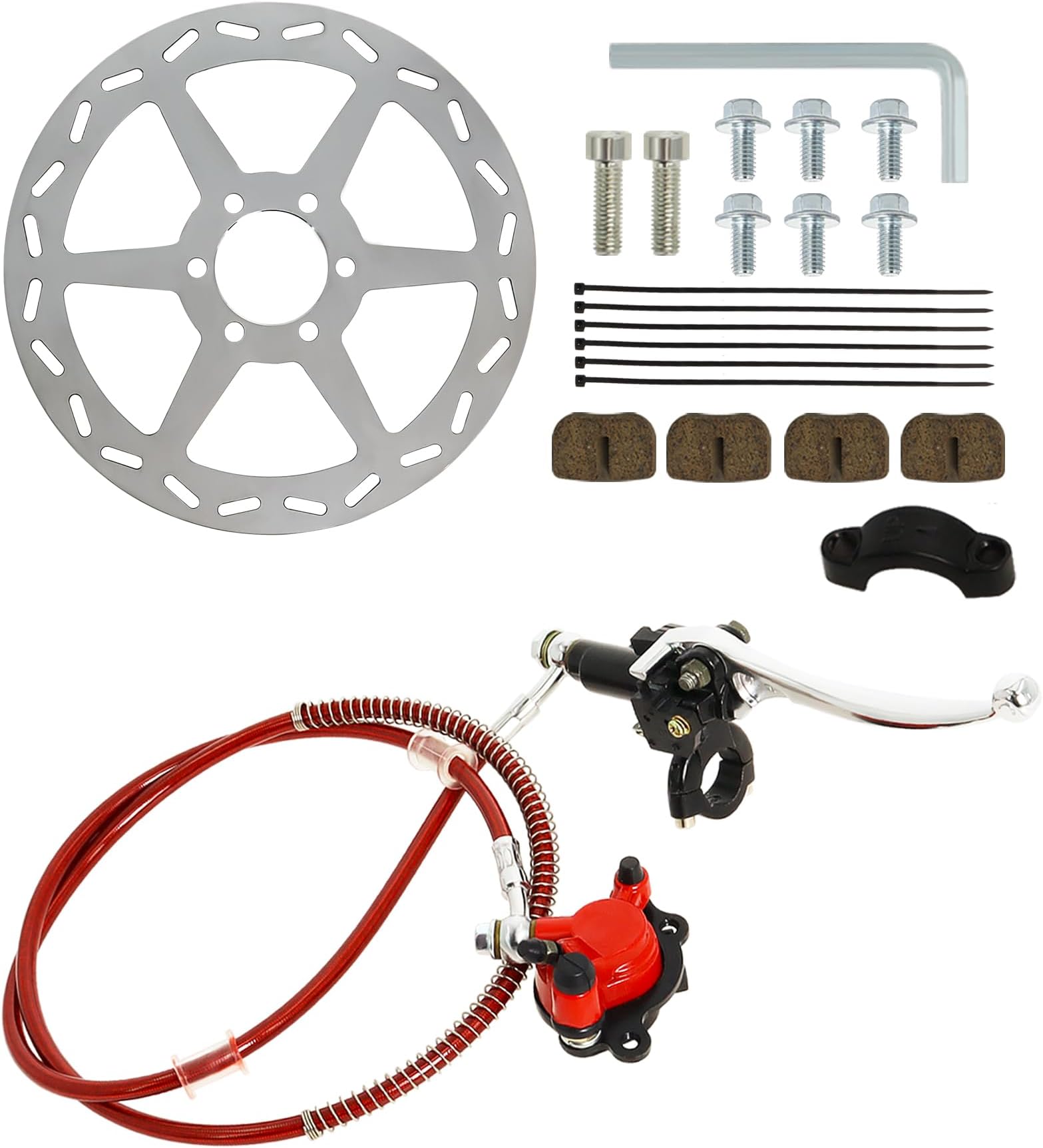 Mini Bike Hydraulic Disc Brake kit, Compatible with Baja
