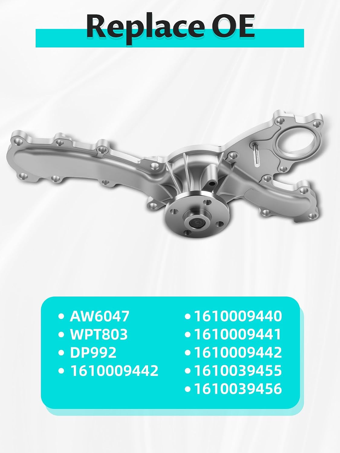 WPT803 Water Pump Kit Compatabile With Le～xus ES350, RX350, RX450H, Avalon, Camry, Highlander, Rav4, Sienna, Venza, AW6047
