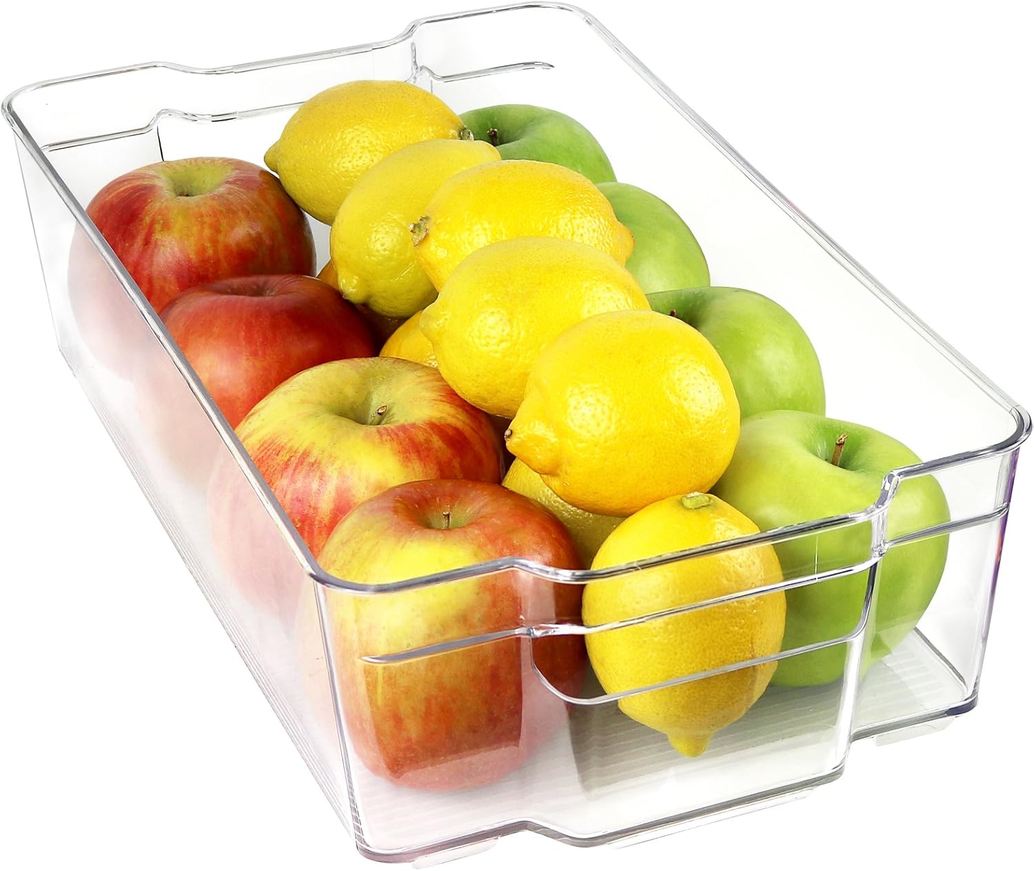 Greenco Clear Stackable Organizer Containers with Handles