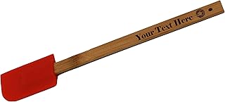 Engraved Silicone Cooking Spatula - Customized Baking, Cooking, Chef, Kitchen, Gift (Red)