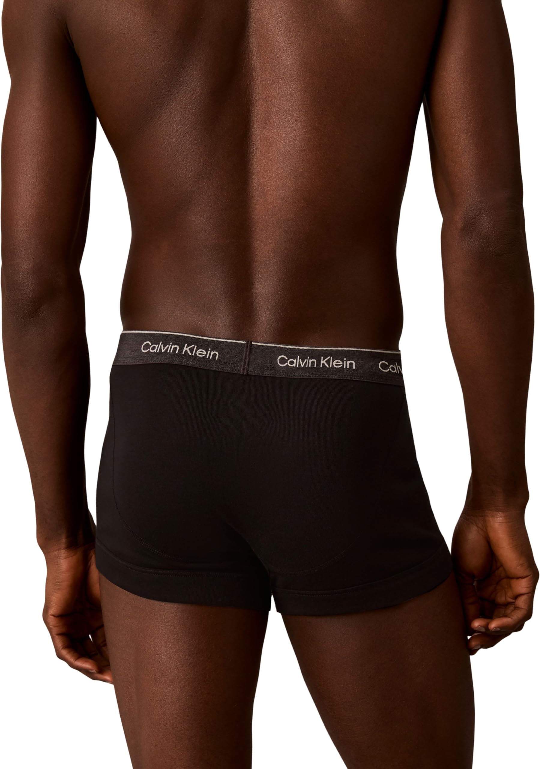 Calvin Klein Calzoncillos bóxer Hombre Pack de 3 Trunks con Logotipo en la Cintura