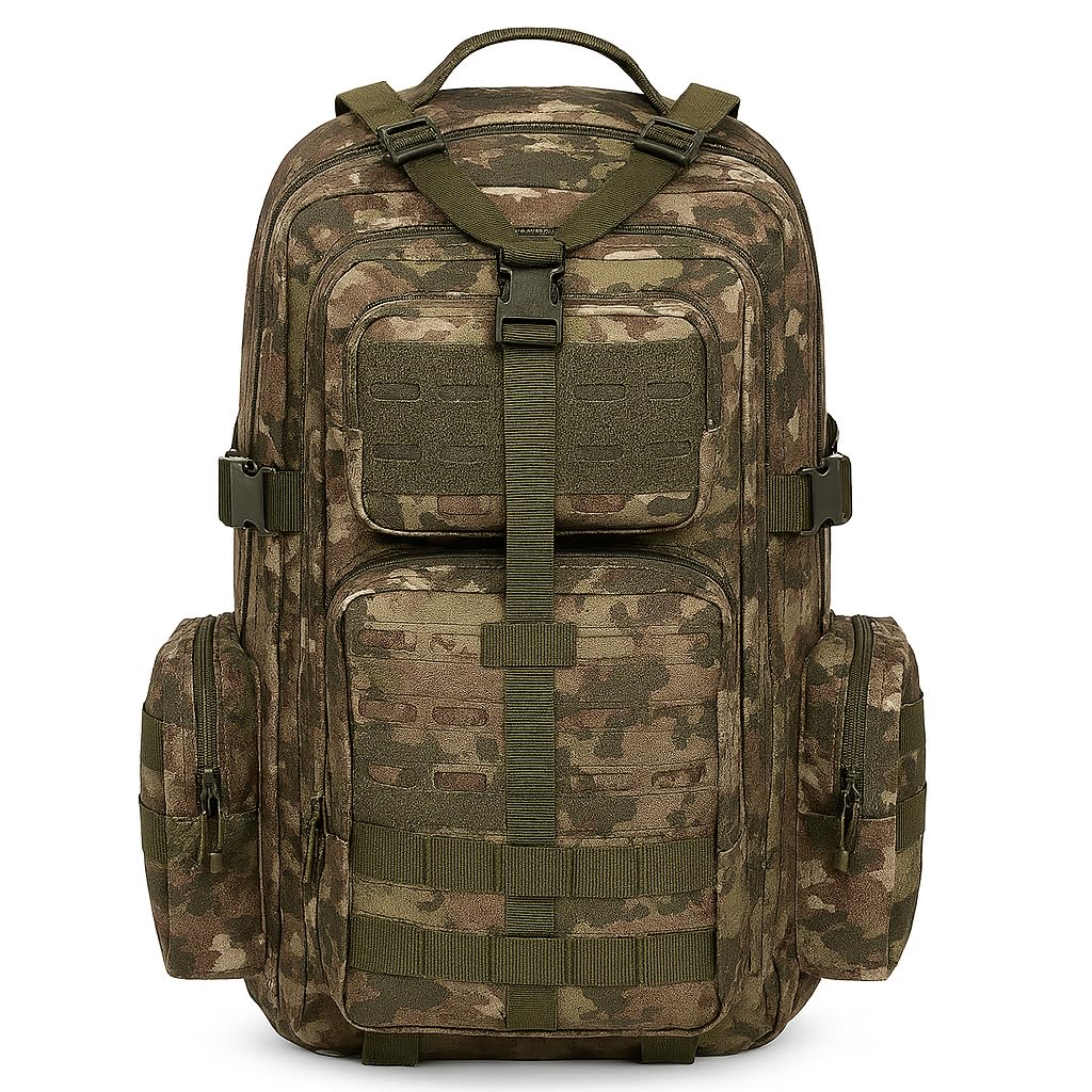 42 Lt TSK Kamuflaj Taktik Outdoor Çanta,Molle Sistemli, Suya Dayanıklı, Çok Gözlü, Outdoor, Kamp, Avcılık, Günlük Kullanım, Erkek, Kadın