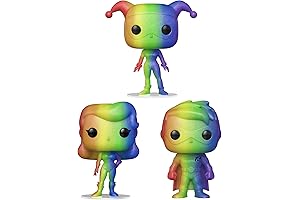 2022 Pop! Pride (DC Comics) 3-Pack: Harley Quinn, Robin, and Poison Ivy