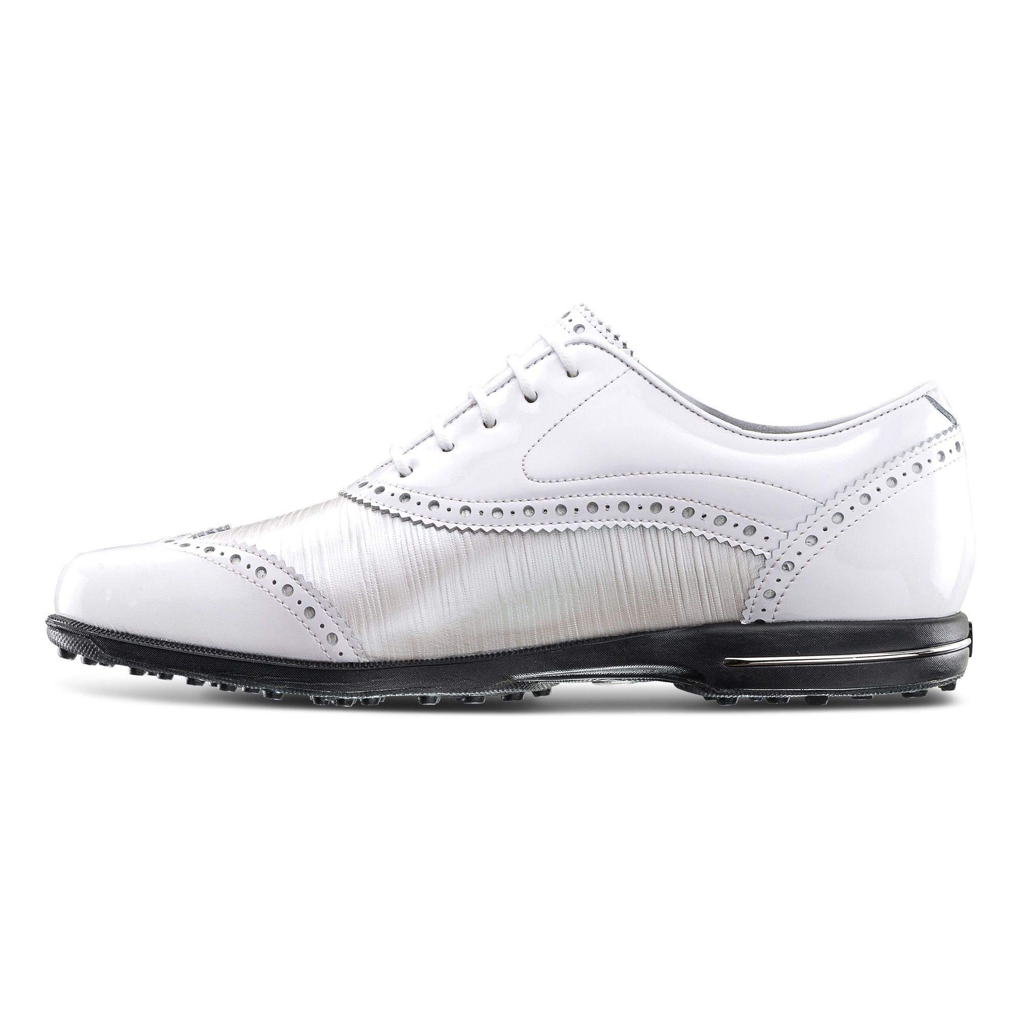 ECCO Women's Street Retro Hydromax Golf Shoe, White, 9-9.5