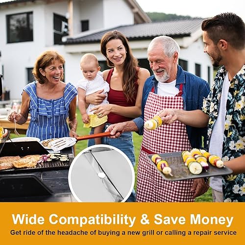 Miniatura 8 de Grease Tray with Catch Pan - Universal Drip Pan for 45 Burner Gas Grill Models from Dyna Glo, Nexgrill, Expert Grill Stainless Steel Grill