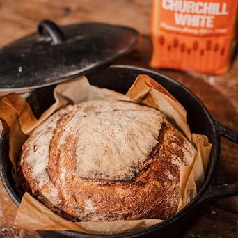 Matthews Cotswold Churchill White 2x1.5kg Premium White Strong Bread Flour High Protein Flour for Artisan and Home Baking (NP)