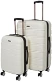 Melbourne Hardside Expandable Spinner Wheel Luggage, White, 2 Piece (20