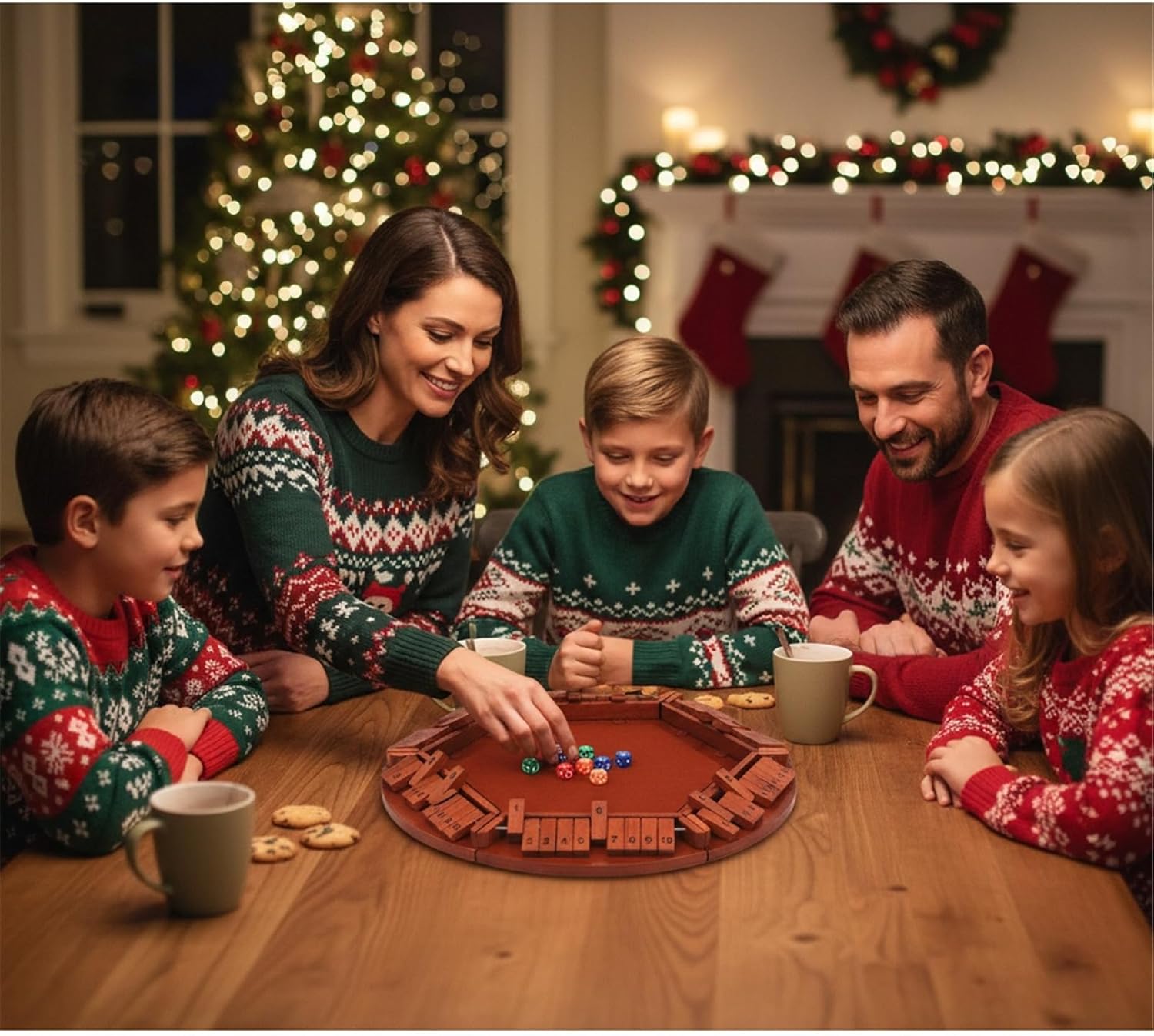 Large Clasps Wooden Disassemblable Six Sided Role Play Board with Quick Setup Ideal for Multiple Creative Activity in Event Large Buckles