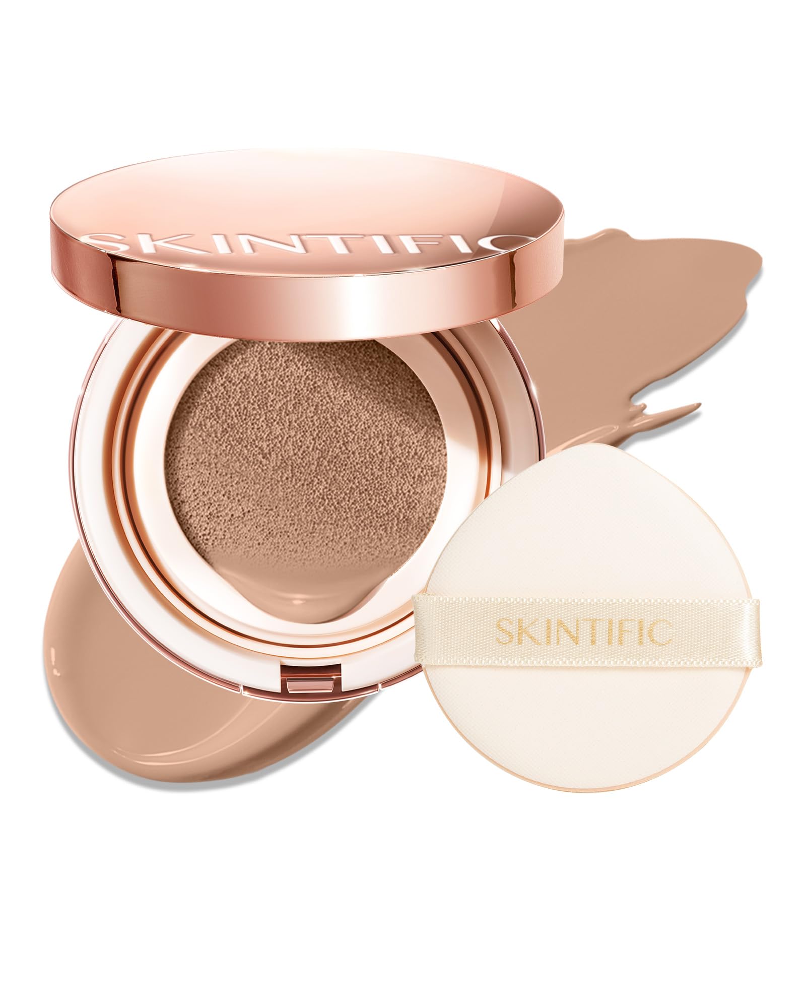 SKINTIFIC US STORE SKINTIFIC Full Coverage Cushion Foundation #1CN Cool Vanilla