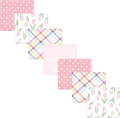 Miniatura 48 de Hudson Baby Paquete de 7 mantas receptoras unisex de franela de algodón para bebé, Dino Friends, talla única Abeja,Azul Verde Dino,Azul