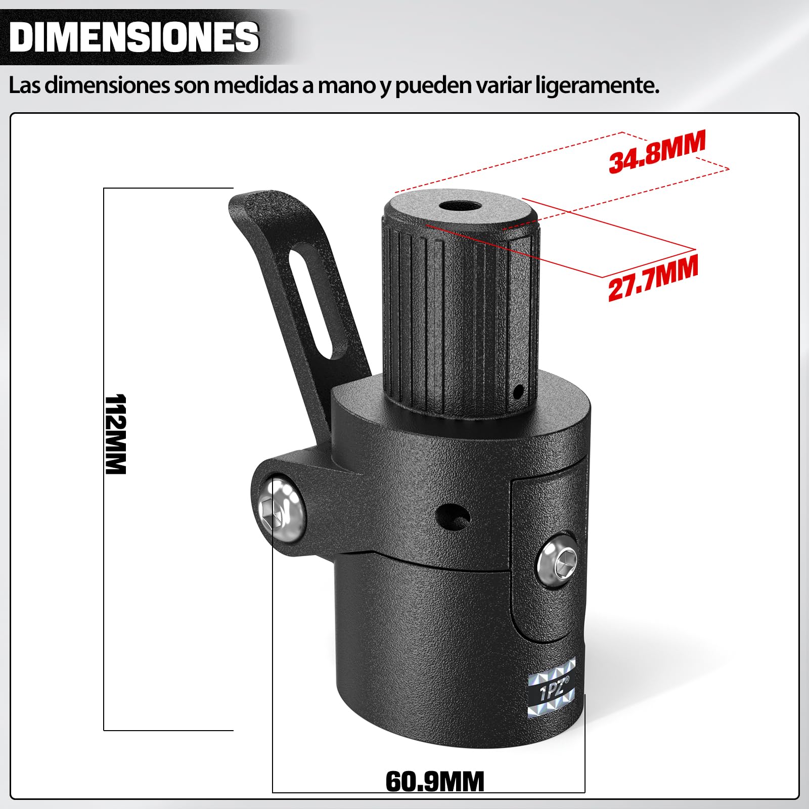 1PZ MLE-9GY Base de Poste Plegable de Scooter Compatible con Xiaomi 1S M365/pro Pro2 Universal Support de Scooter Base Plegable