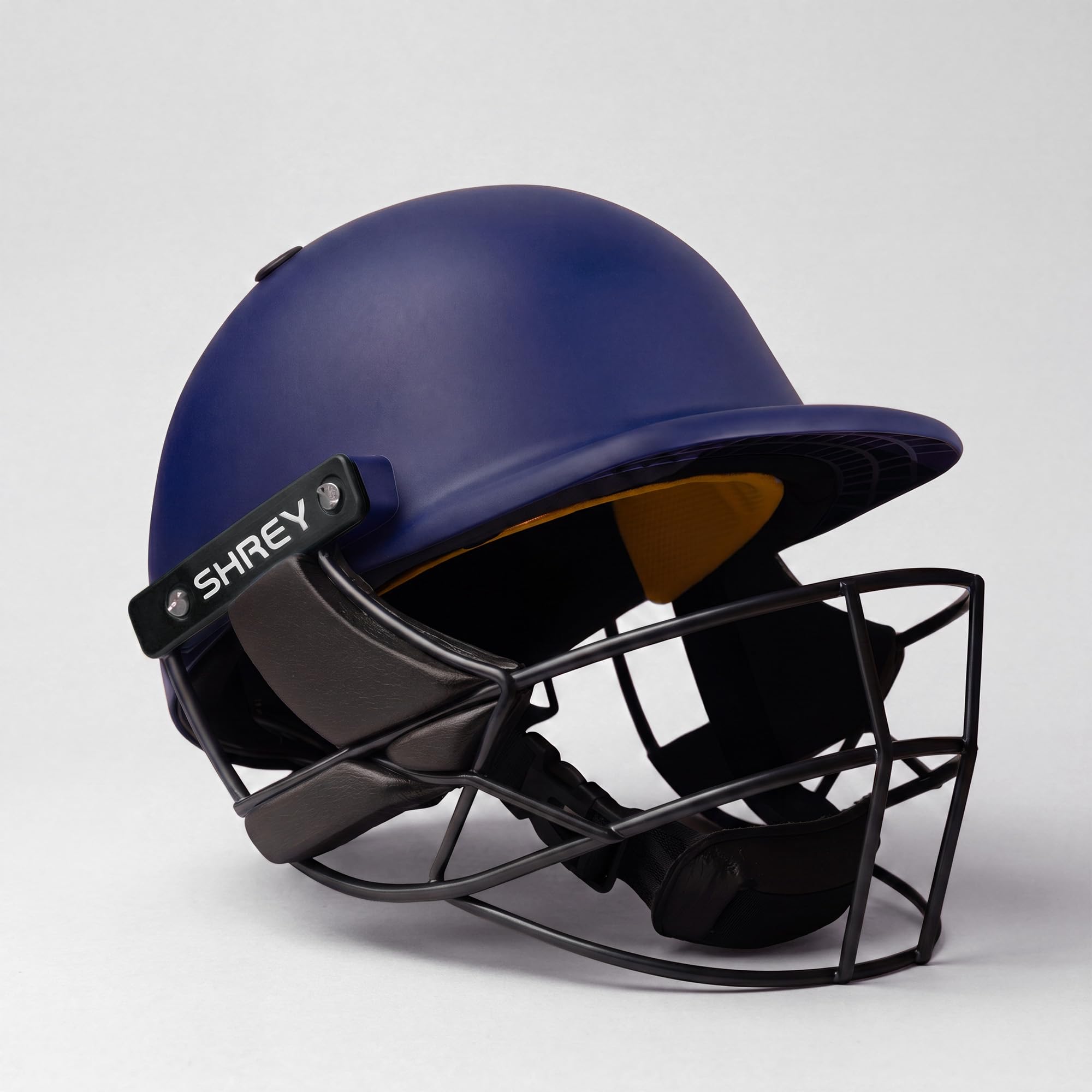 Shrey Chroma Steel (Painted) Cricket Helmet for Men's (Fixed Visor) (Navy, XL)-image-36