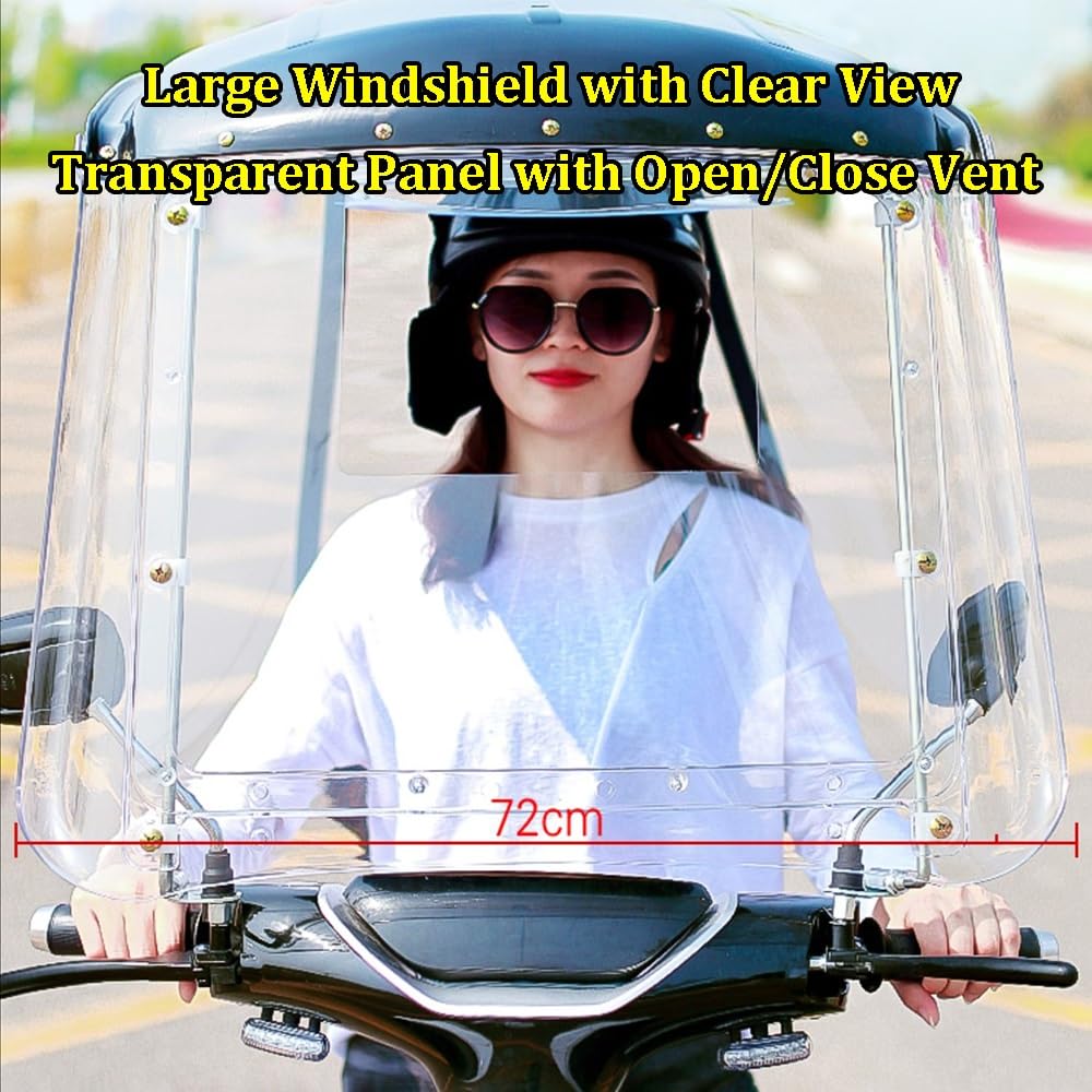 Universal Allwetter Mobility Scooter Regenschutz mit Reflektorstreifen und Aufbewahrungstasche für Elektroroller und Motorräder