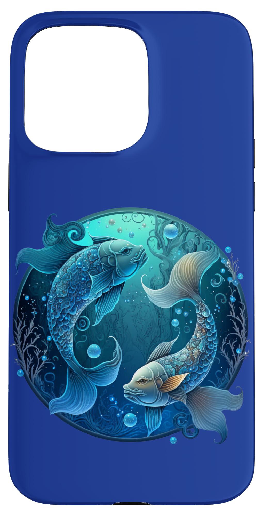 Amazon.com: Pisces Zodiac Astrology Celestial Mystical Blue Koi