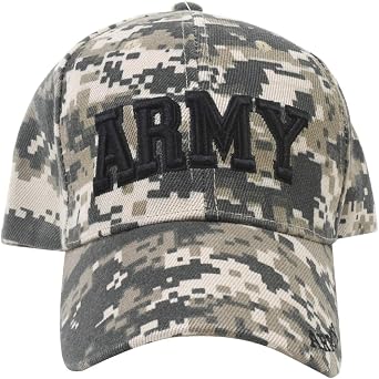 Treasure Gurus Officially Licensed US Army Camo Baseball Hat Embroidered Military Service Veteran Cap