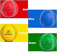 Vista 2 de PACKGOUT Pelotas de béisbol de espuma suave para niños y adolescentes - Pelotas de práctica y reemplazo