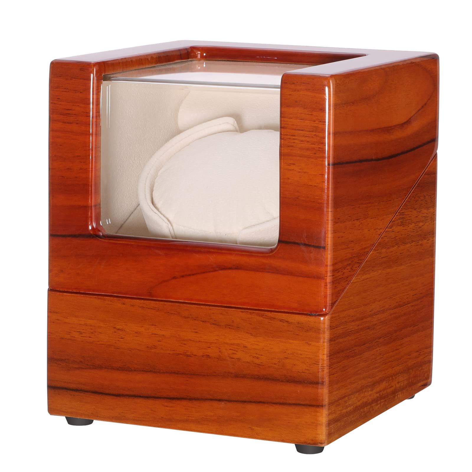 JQUEEN Single Watch Winder with Quiet Japanese Mabuchi Motor (Applewood), Applewood, Japanese (B07TJRFJJP) Amazon Price History, Amazon Price Tracker