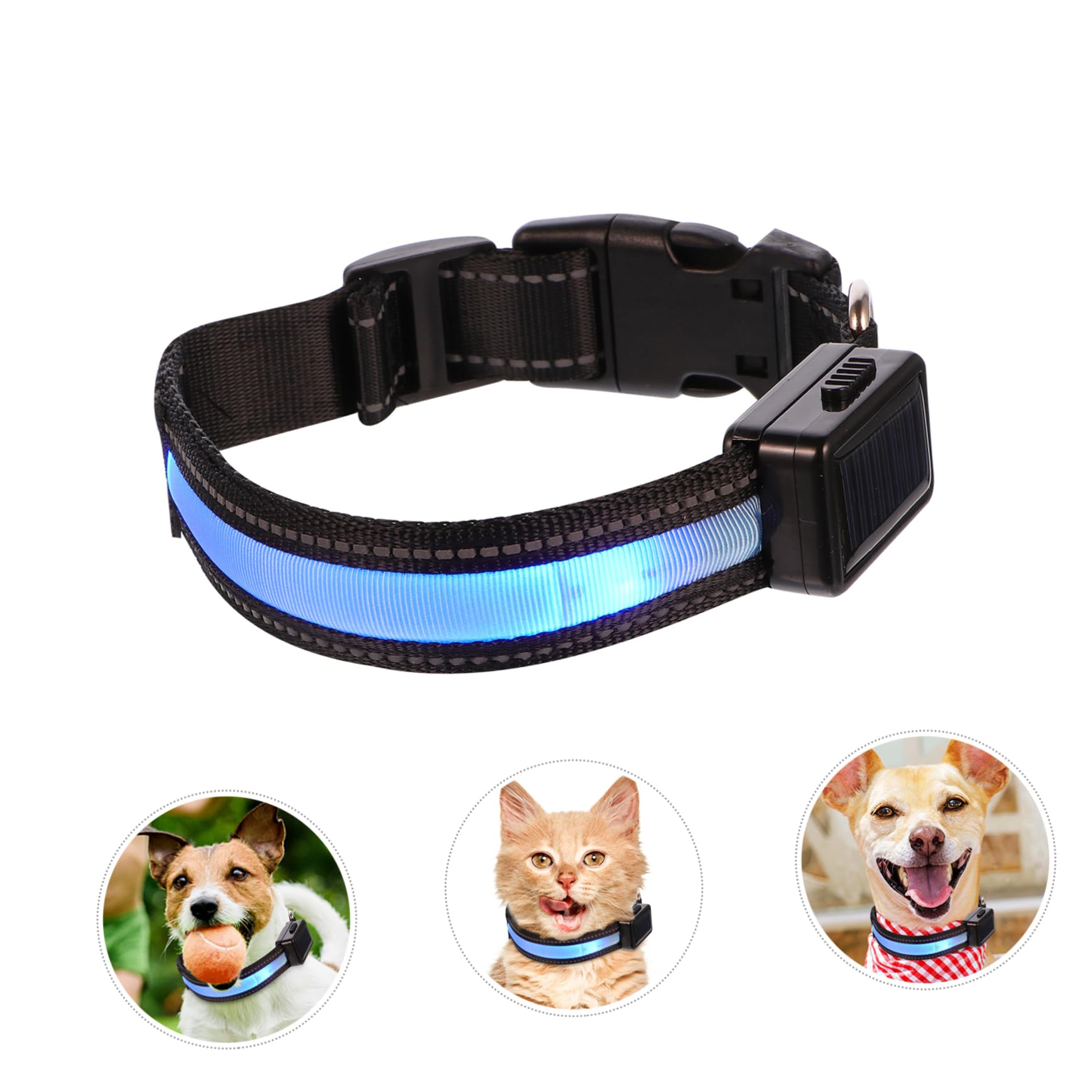 BESPORTBLE 3ensembles Collier Lumineux pour Chien LED USB Rechargeable Collier Clignotant pour Animaux De Compagnie pour Promenades Nocturnes Camping