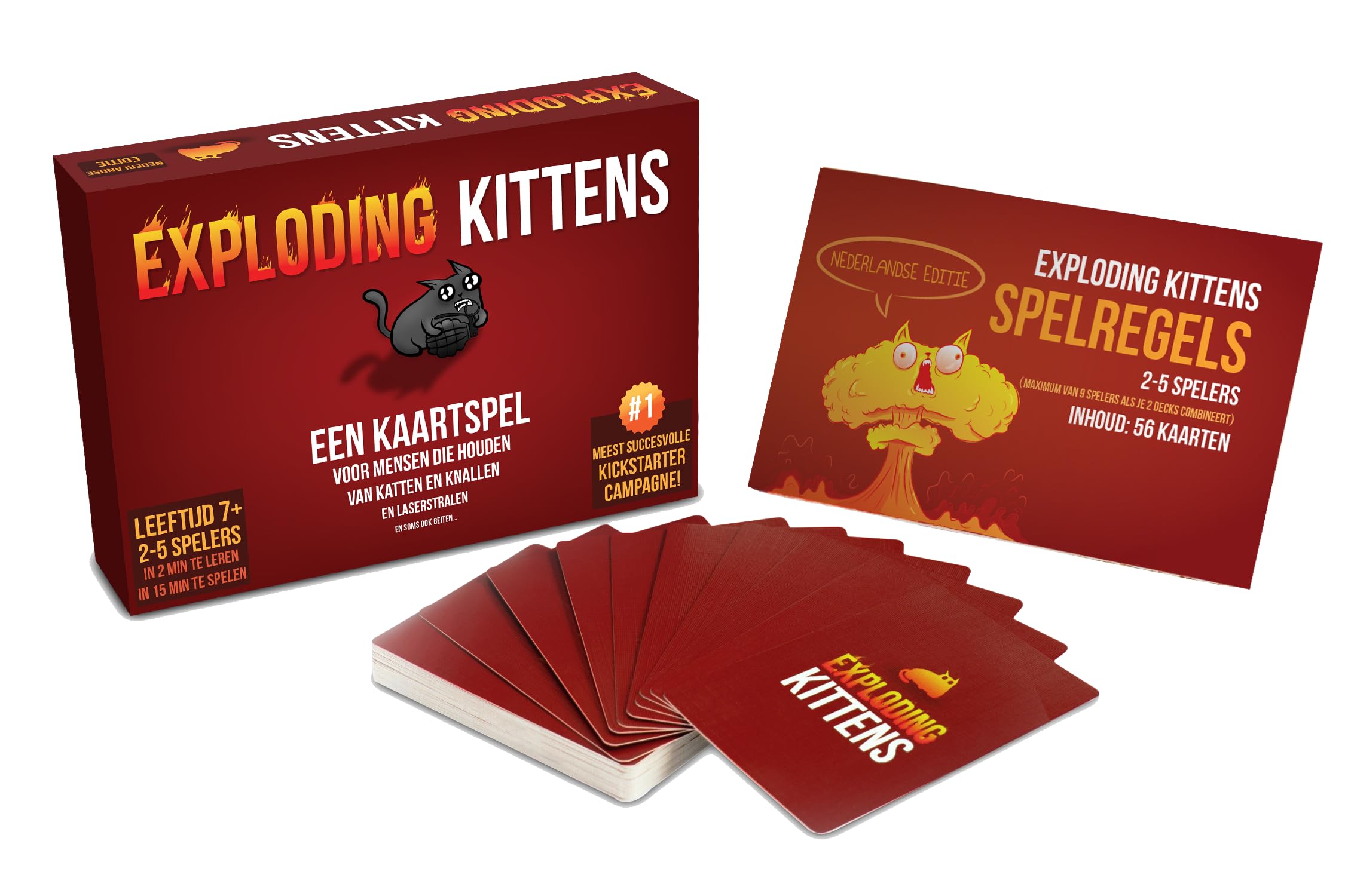 Exploding Kittens Edizione Originale Olandese | Gioco Di Carte Per Feste E Famiglie | 2 Giocatori, 7+ Anni, 15 Minuti - 6